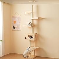 PURLOVE キャットタワー 猫タワー ネコタワー 高さ169cm Amazon | PURLOVE キャットタワー 猫タワー ネコタワー 多頭飼い